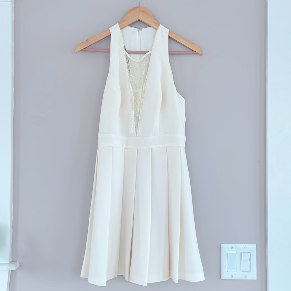 BCBGeneration off white dress, size 4